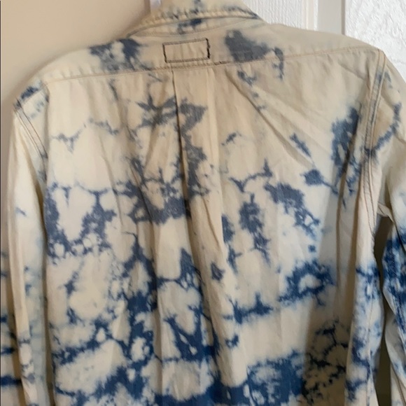 CURRENT ELLIOTT TYE DIE SHIRT W/BRASS BUTTONS SZ 2 - Picture 5 of 5